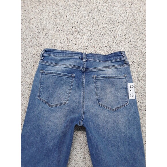 Buckle Vervet Women's High Rise Exposed Button Fly Ripped Distressed skinny 30 - Picture 3 of 5